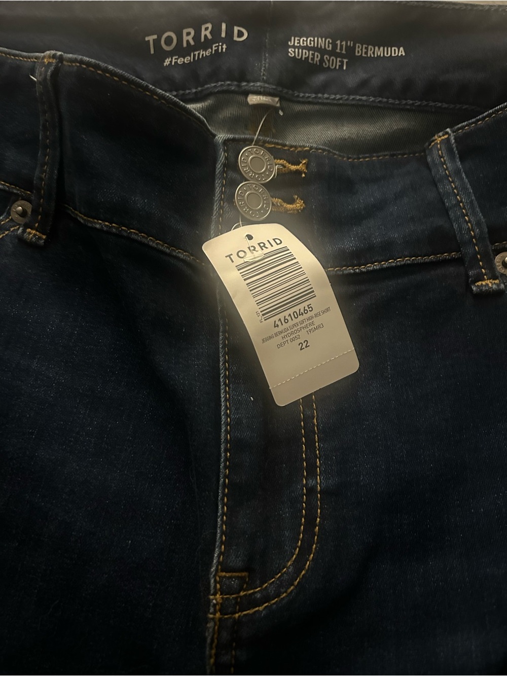 torrid Dark Indigo Skinny Jegging Bermuda